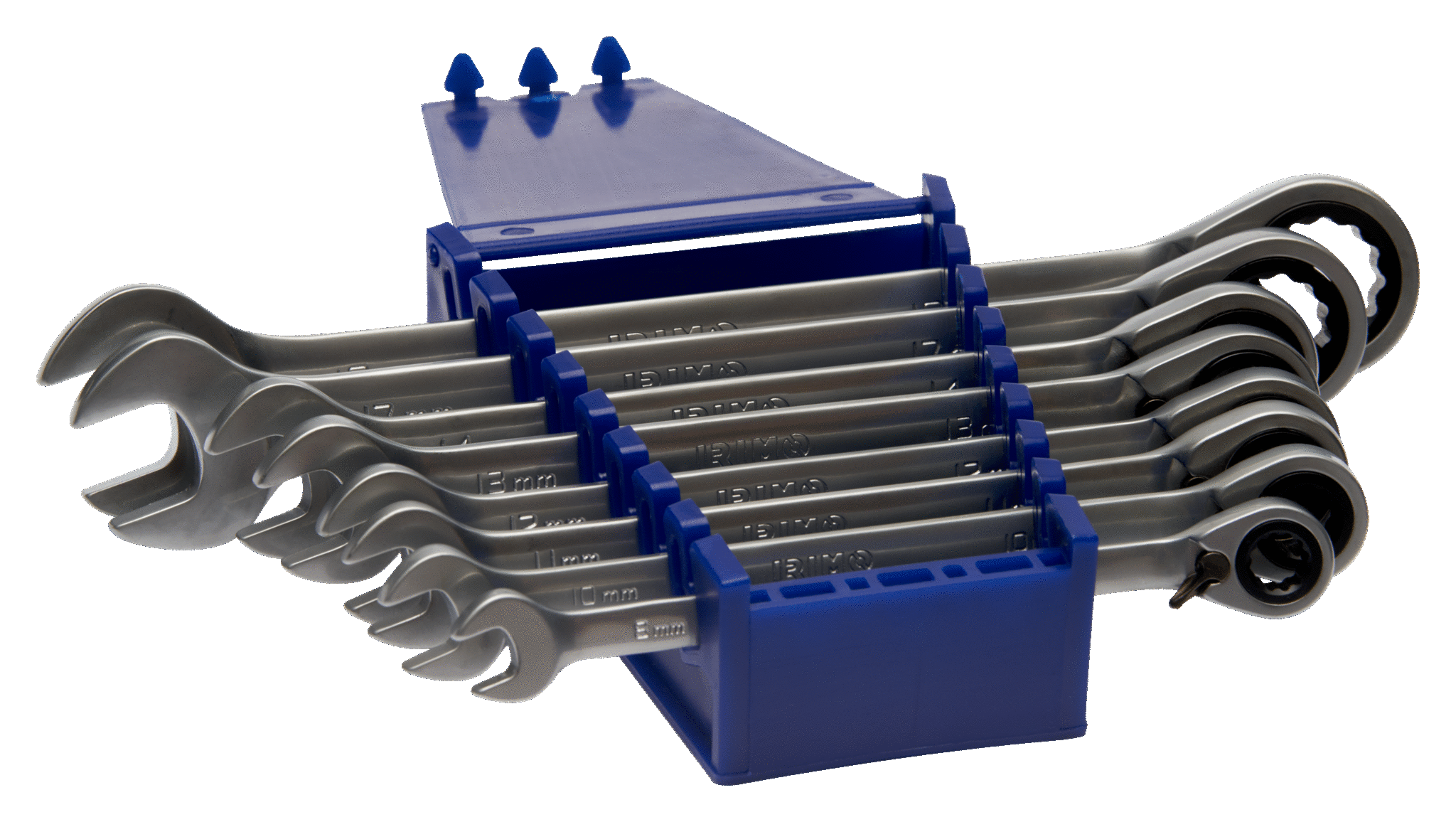 JUEGO DE LLAVES PTA CORONA C/CHICHARRA FIJA 8 PZA IRIMO (18-8-H)