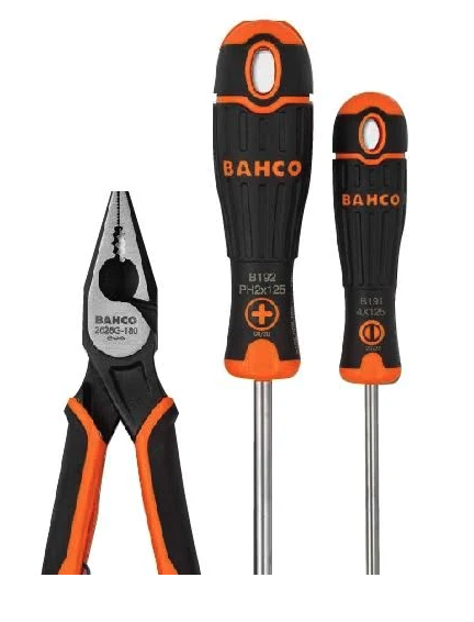 SET DESTORNILLADOR + ALICATE UNIVERSAL BAHCO (ORIG-2628G-B192)