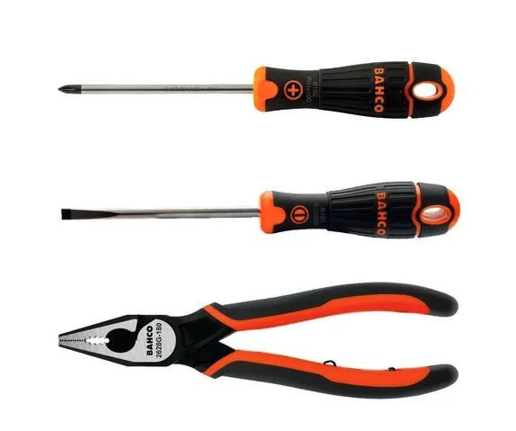 SET DESTORNILLADOR + ALICATE UNIVERSAL BAHCO (ORIG-2628G-B192)