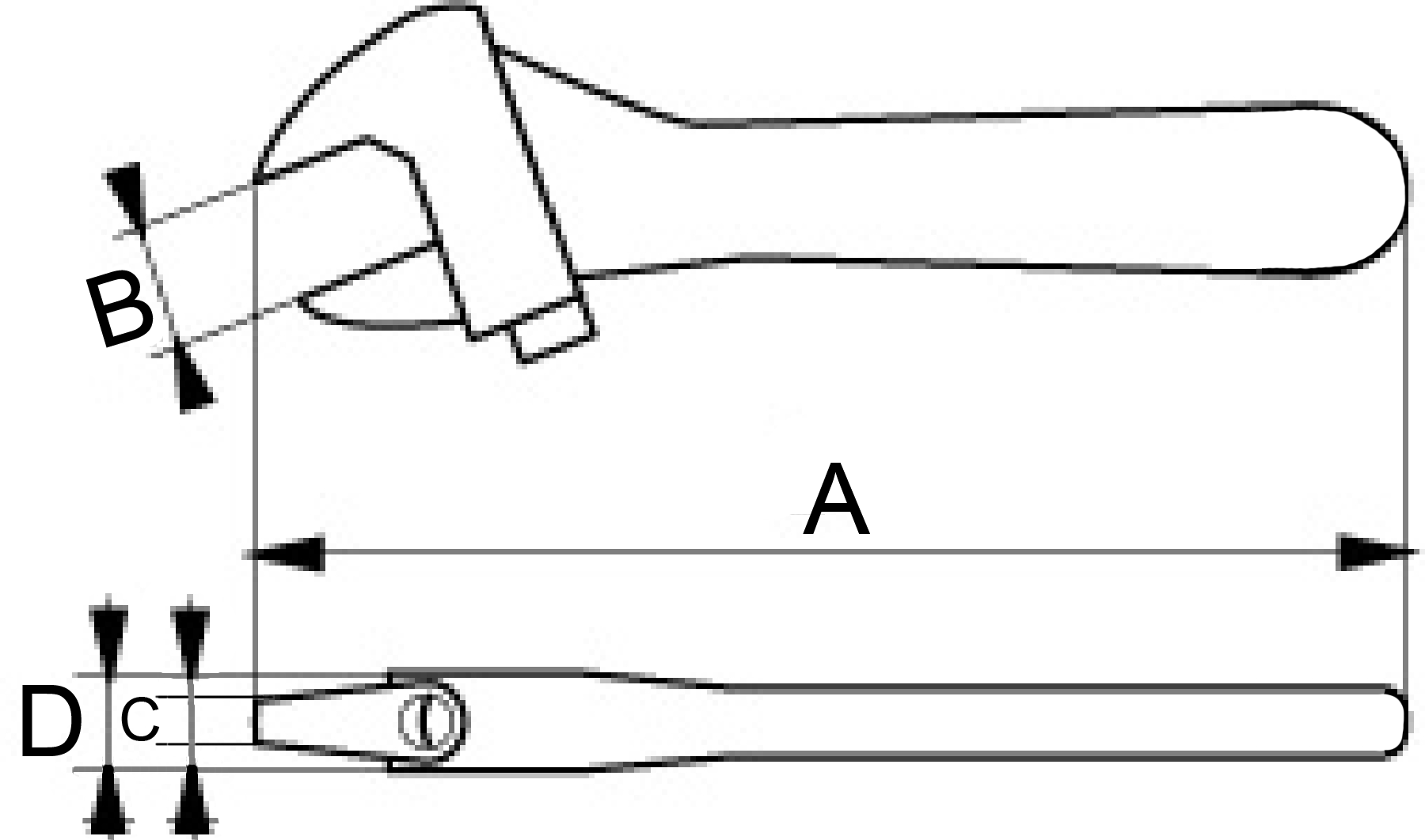LLAVE REGULABLE AISLADA 1000V 12 BAHCO (8073VLT)