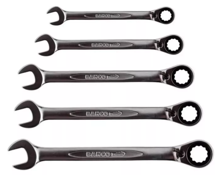 JUEGO LLAVES CHICHARRA CABEZA FLEXIBLE 5 PZA BAHCO (2RM/5H) 