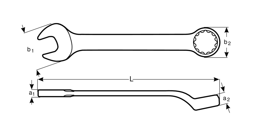 LLAVE PUNTA CORONA 17 MM (1952M-17) BAHCO   