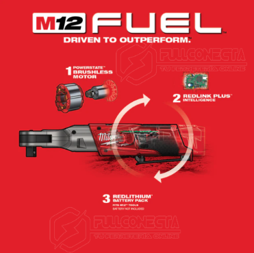 CHICHARRA 1/2&quot; BATERIA M12 FUEL (2558-20)