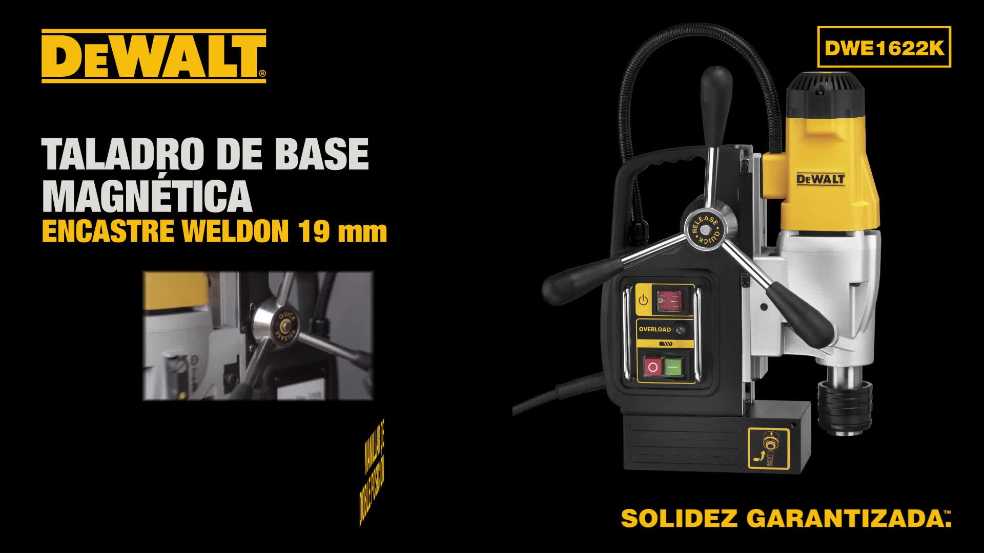 TALADRO MAGNETICO 2&quot; 1200W DEWALT (DWE1622K-B2C)