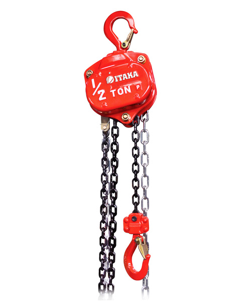TECLE CADENA ROJO H.DUTY 0.5 TON 2,5 MTS CADENA ITAKA