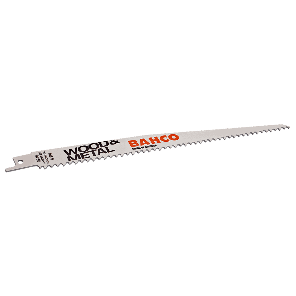 JUEGO SIERRA SABLE METAL Y MADERA 6TPI 300MM  BAHCO (3940-300-6-SL-2P)