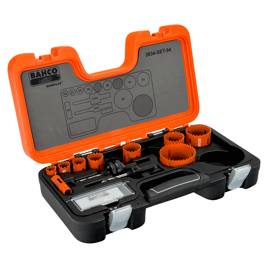 JUEGO SIERRA COPA BIMETAL 11 PCS BAHCO (3834-SET-94)