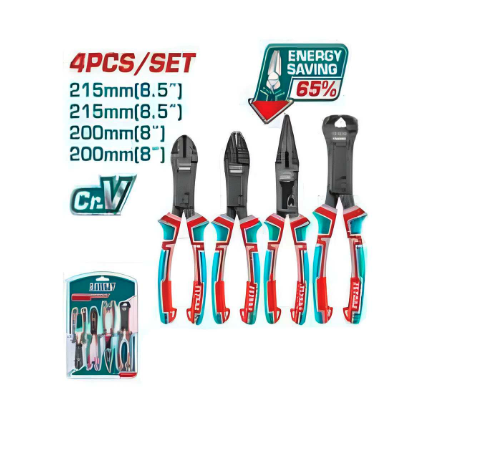 JUEGO ALICATES 8&quot; 4 PZS TOTAL (THT2CK241S)