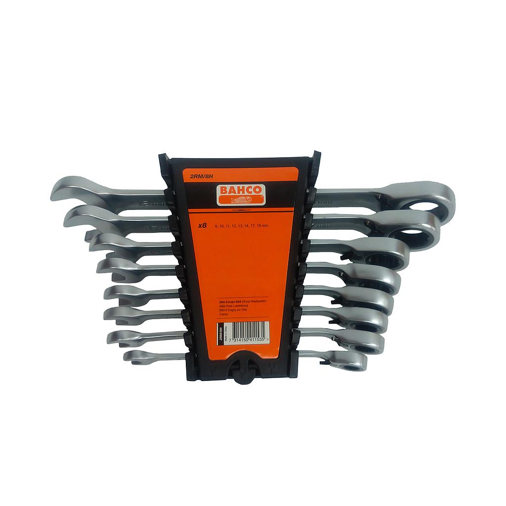 JUEGO LLAVES CHICHARRA 8 PZA BAHCO (2RM/8H)